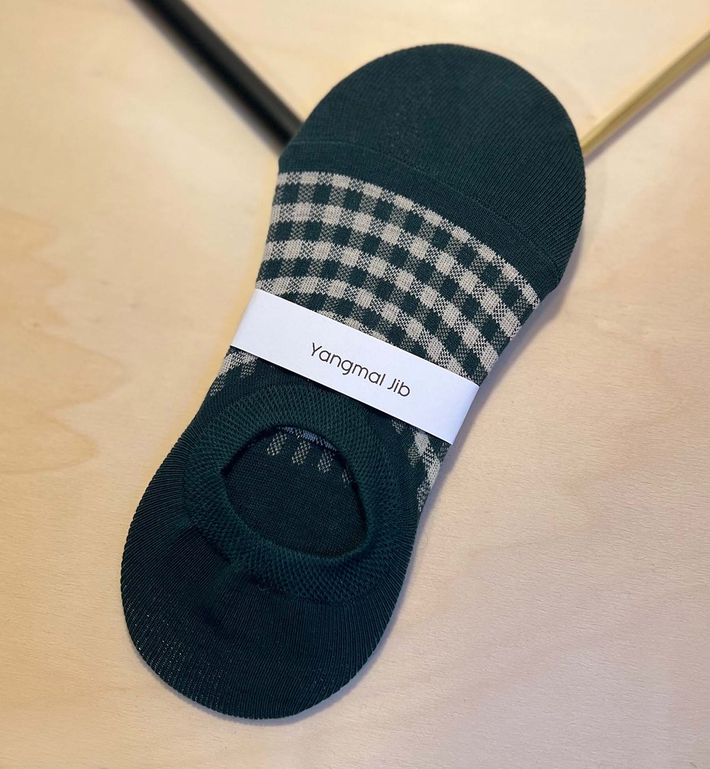 Checkerboard No Show Socks