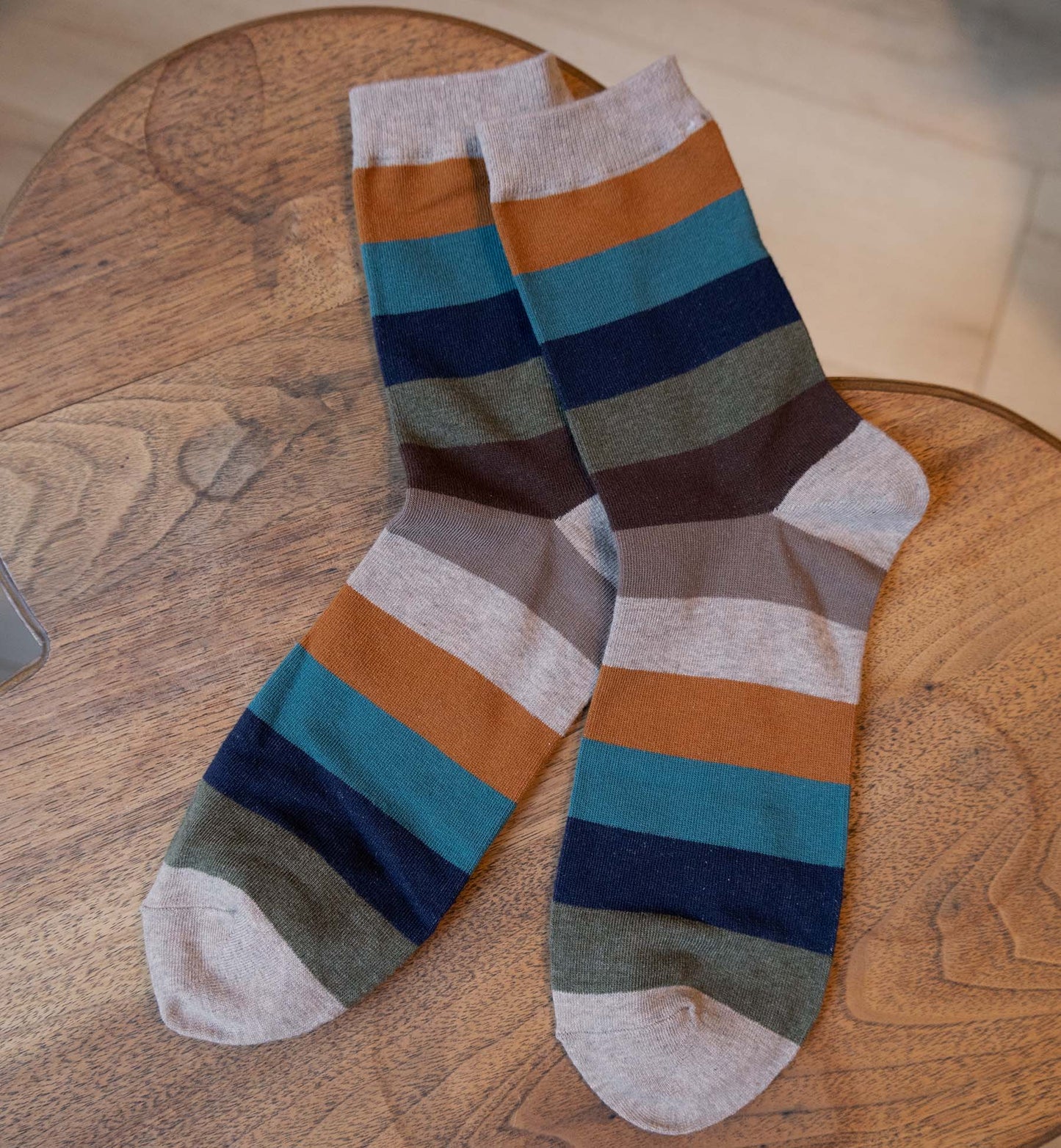 Everyday Bold Stripe Crew Socks