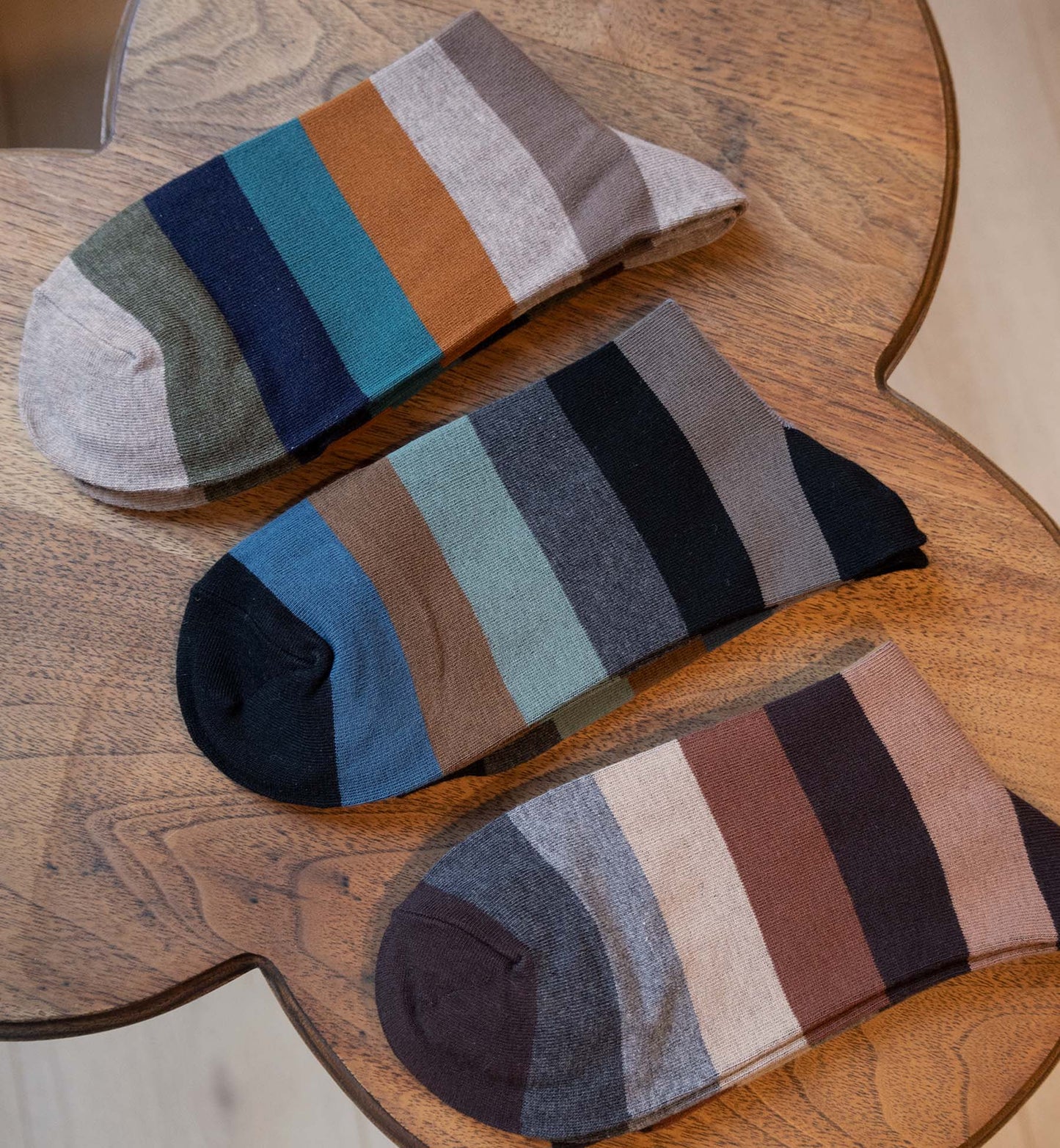 Everyday Bold Stripe Crew Socks