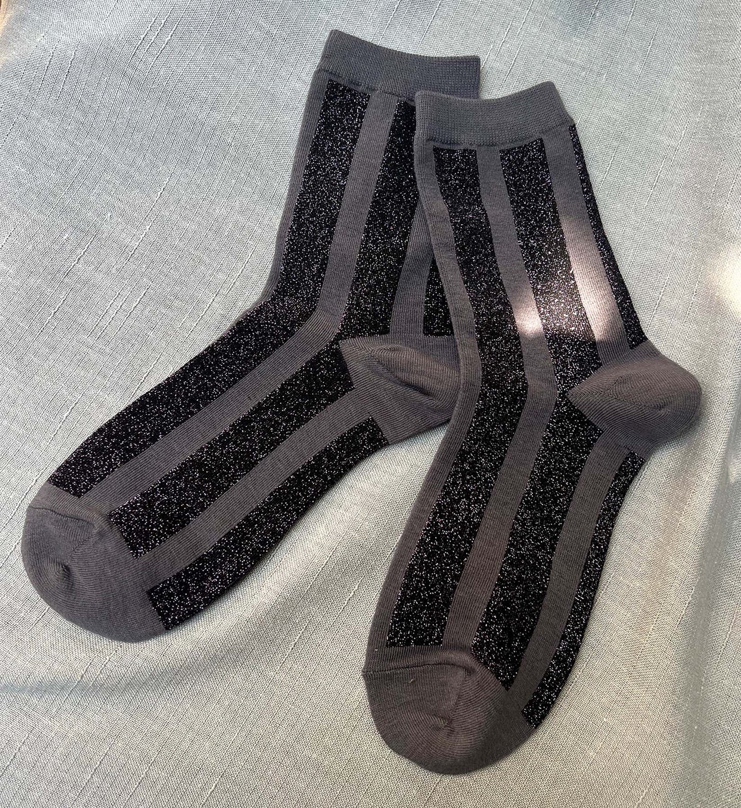Glitter Stripe Socks