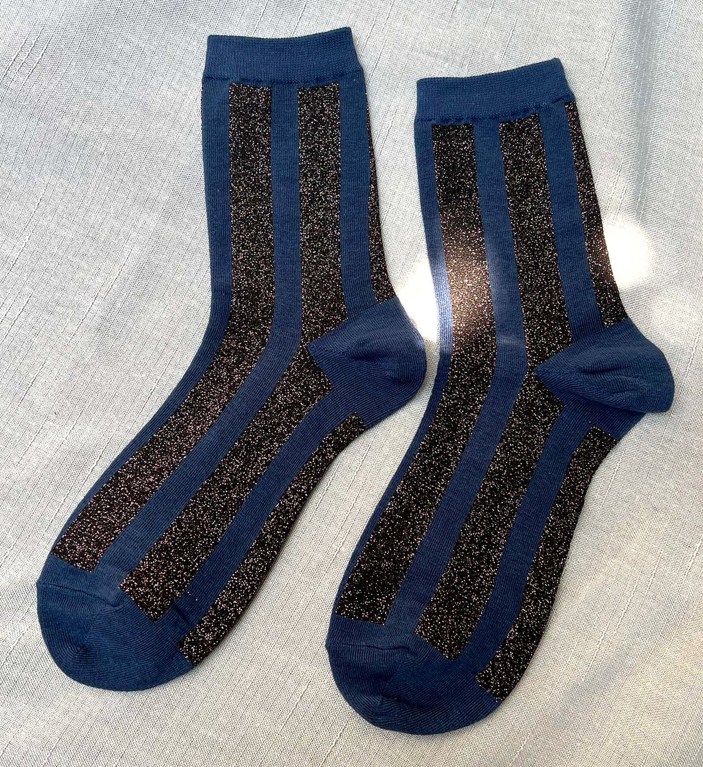 Glitter Stripe Socks