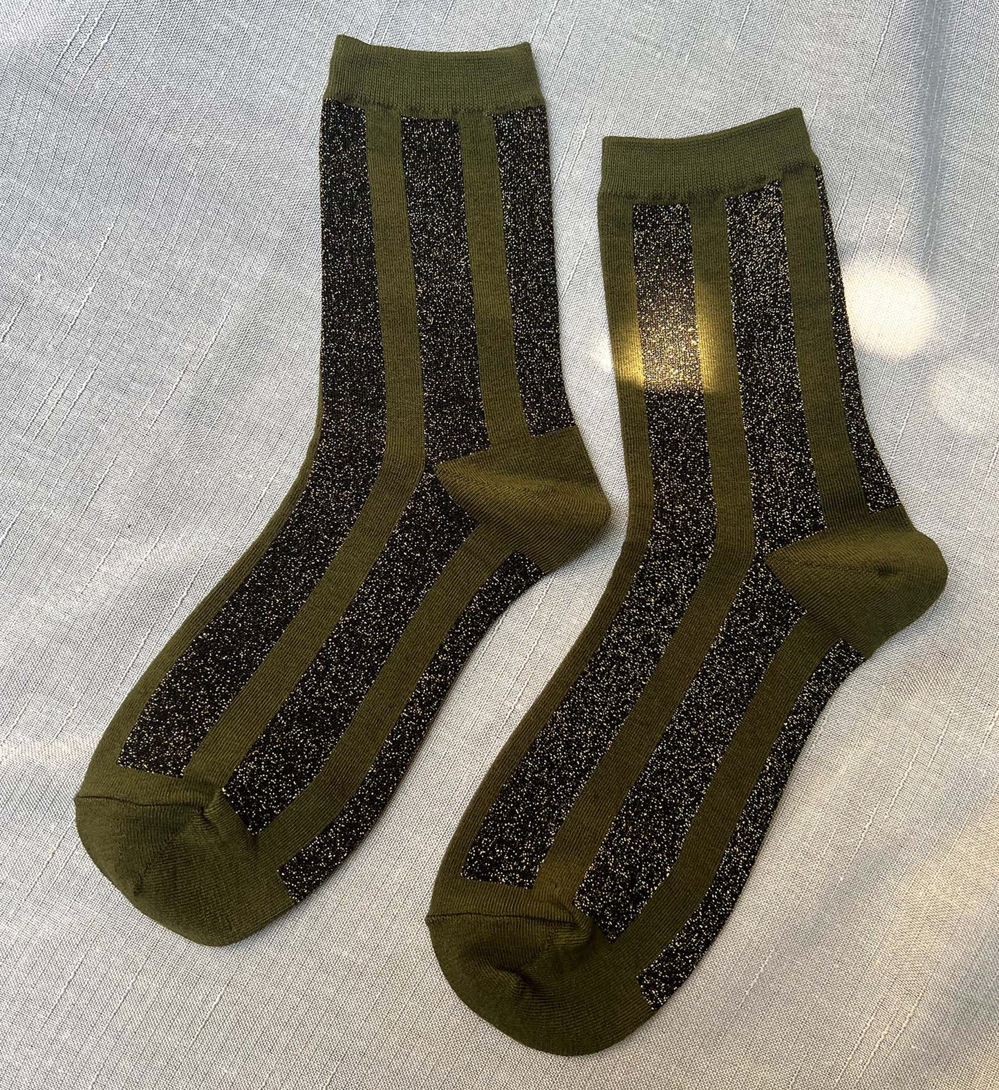 Glitter Stripe Socks