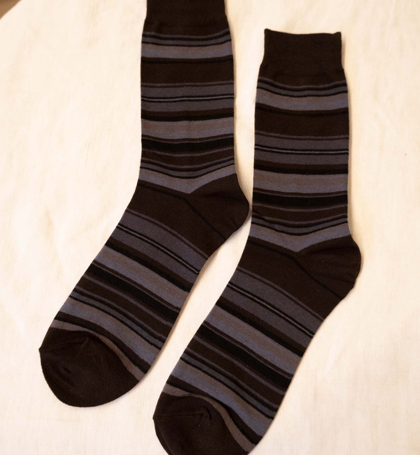 Men's Multi-Color Stripe Crew Socks 3
