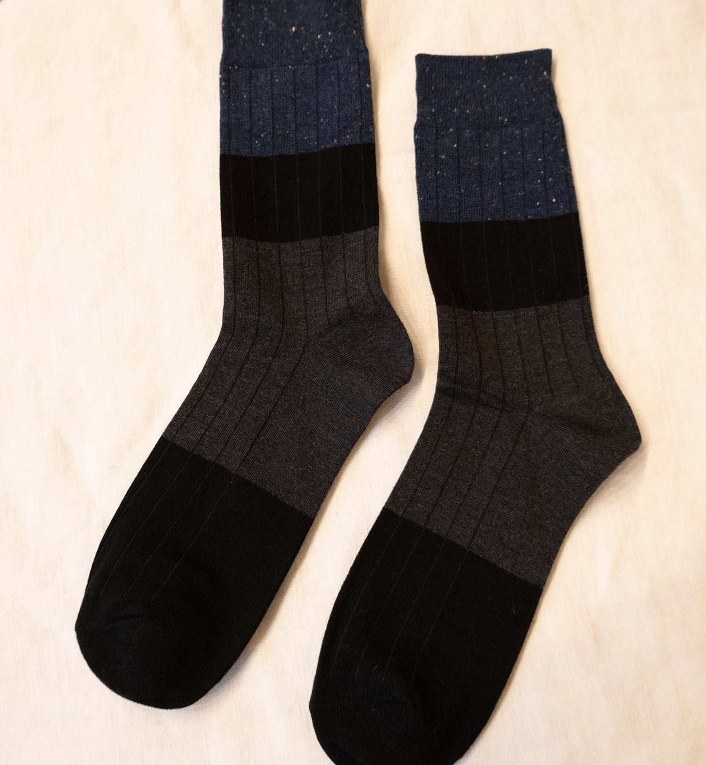 Men's Three Color Crew Socks