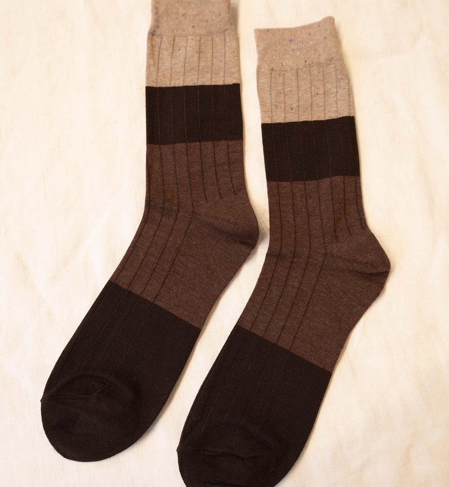 Men's Three Color Crew Socks