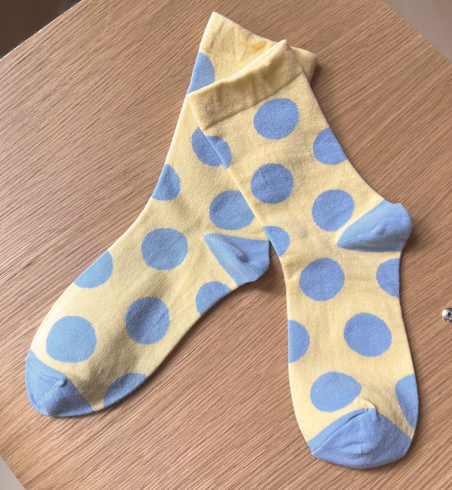 Pastel Polka Dot Crew Socks