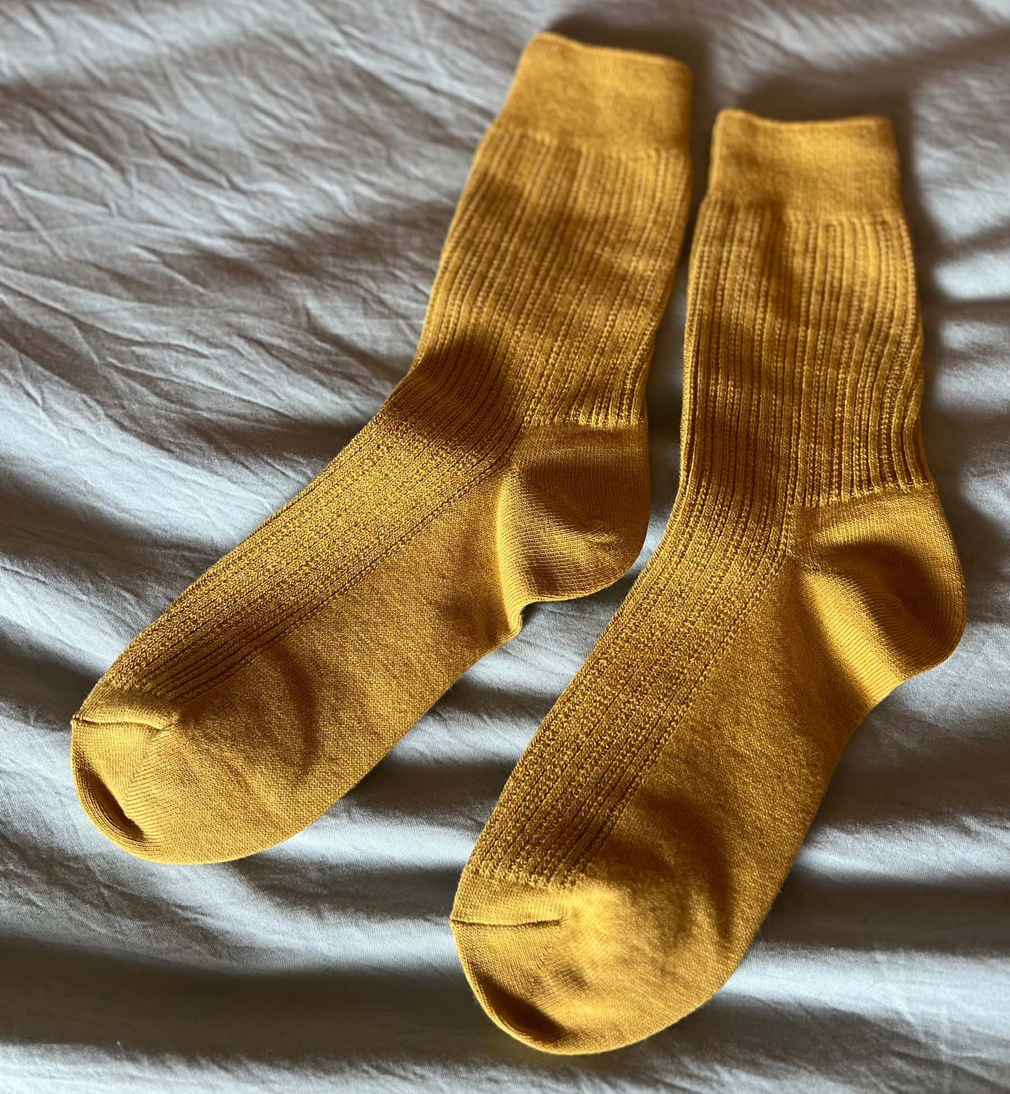 Ribbed Crew Socks