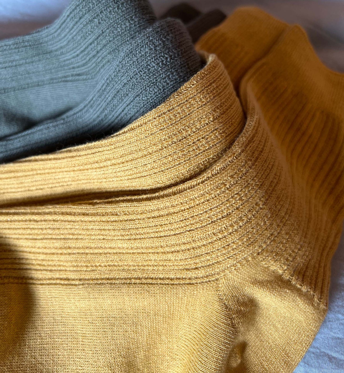 Ribbed Crew Socks