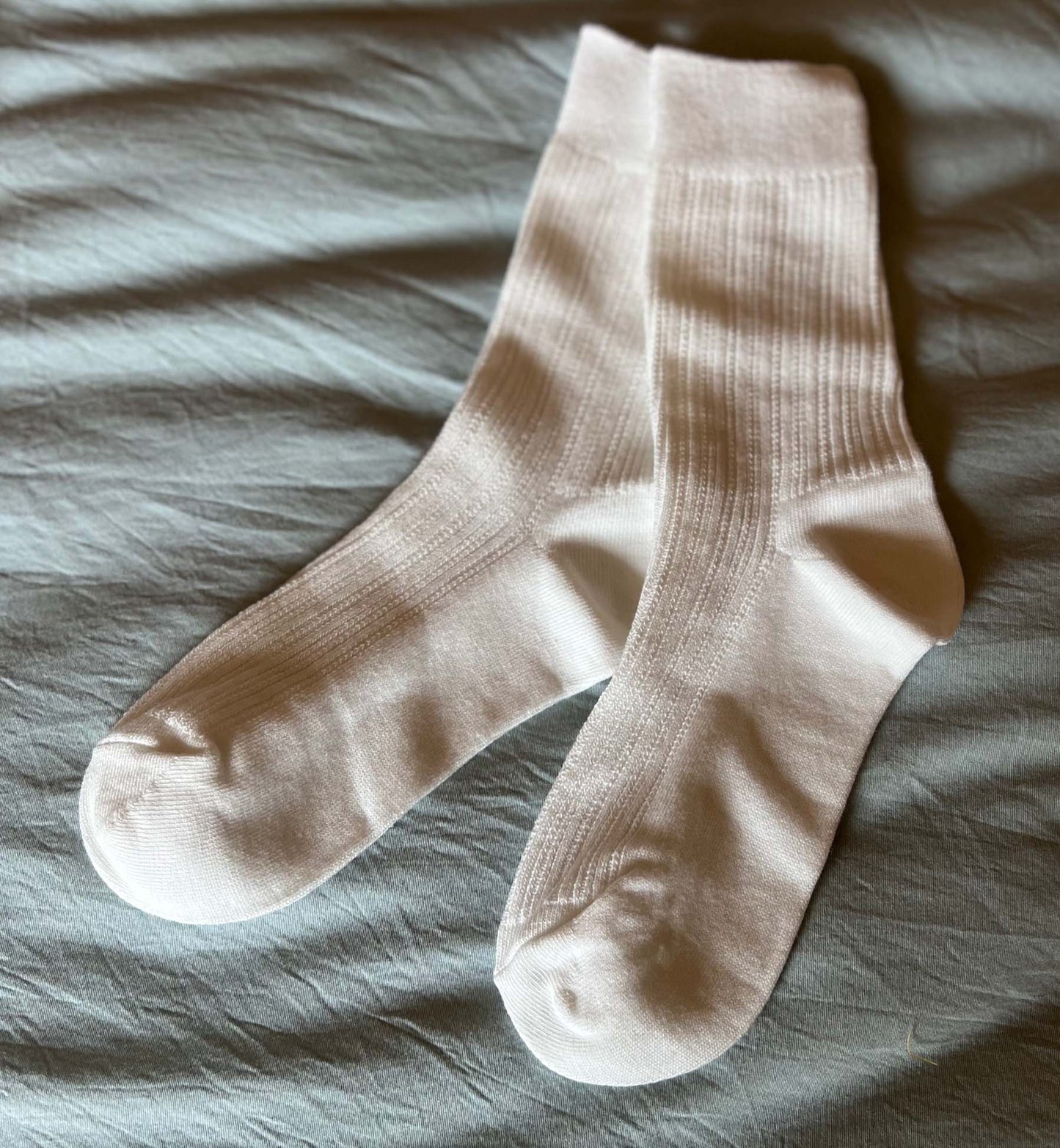 Ribbed Crew Socks