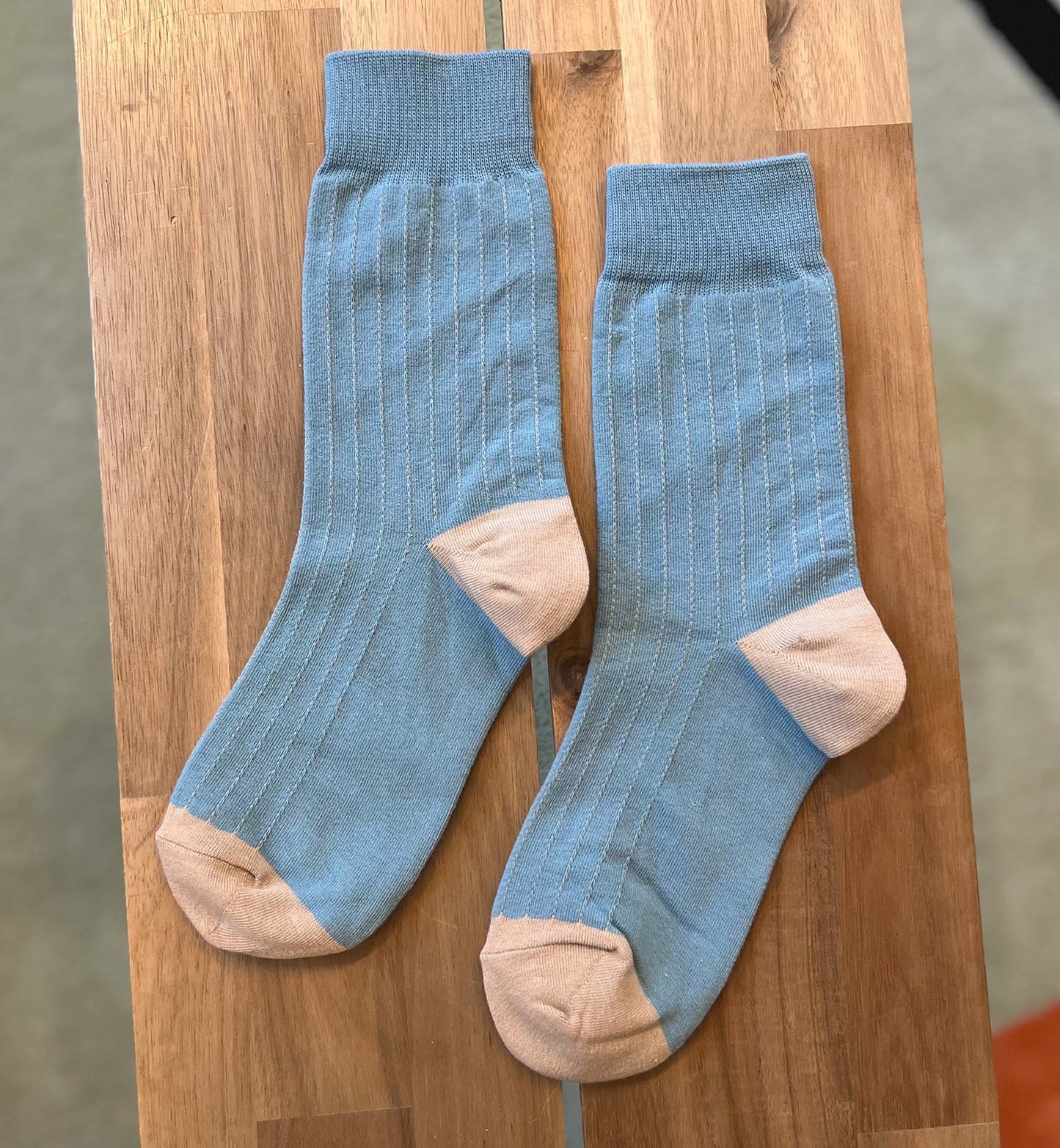 Vertical Striped Crew Socks