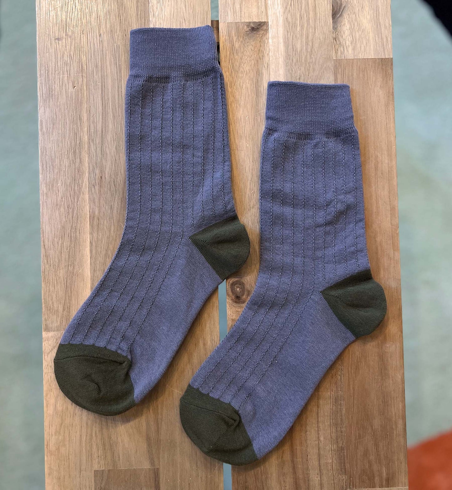 Vertical Striped Crew Socks