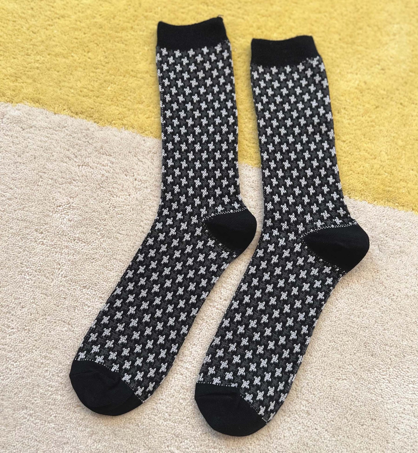 Three Color Cotton Knitted Socks