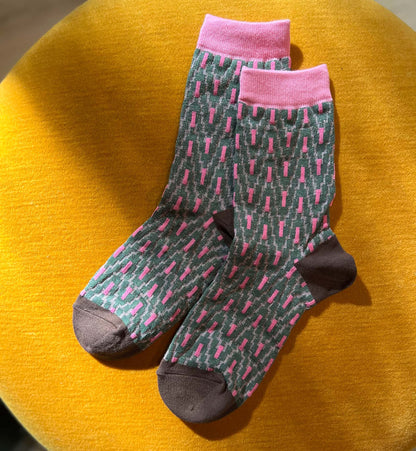 Art Deco Crew Socks