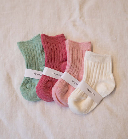 4 Pair Set - Baby Cashmere Blend Socks