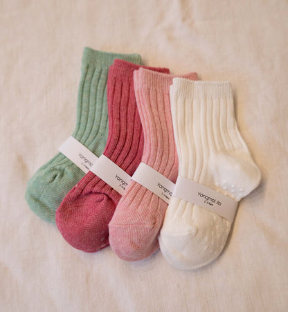 4 Pair Set - Baby Cashmere Blend Socks