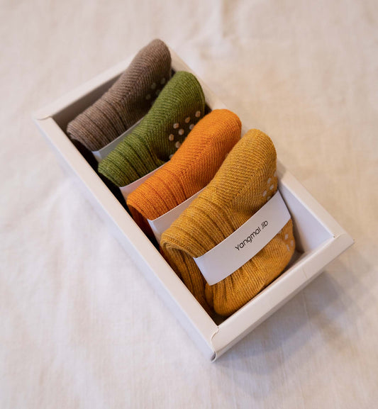 4 Pair Set - Baby Cashmere Blend Socks