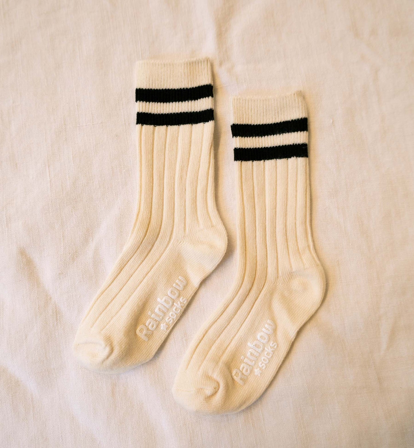 Kids Ribbed Crew Socks