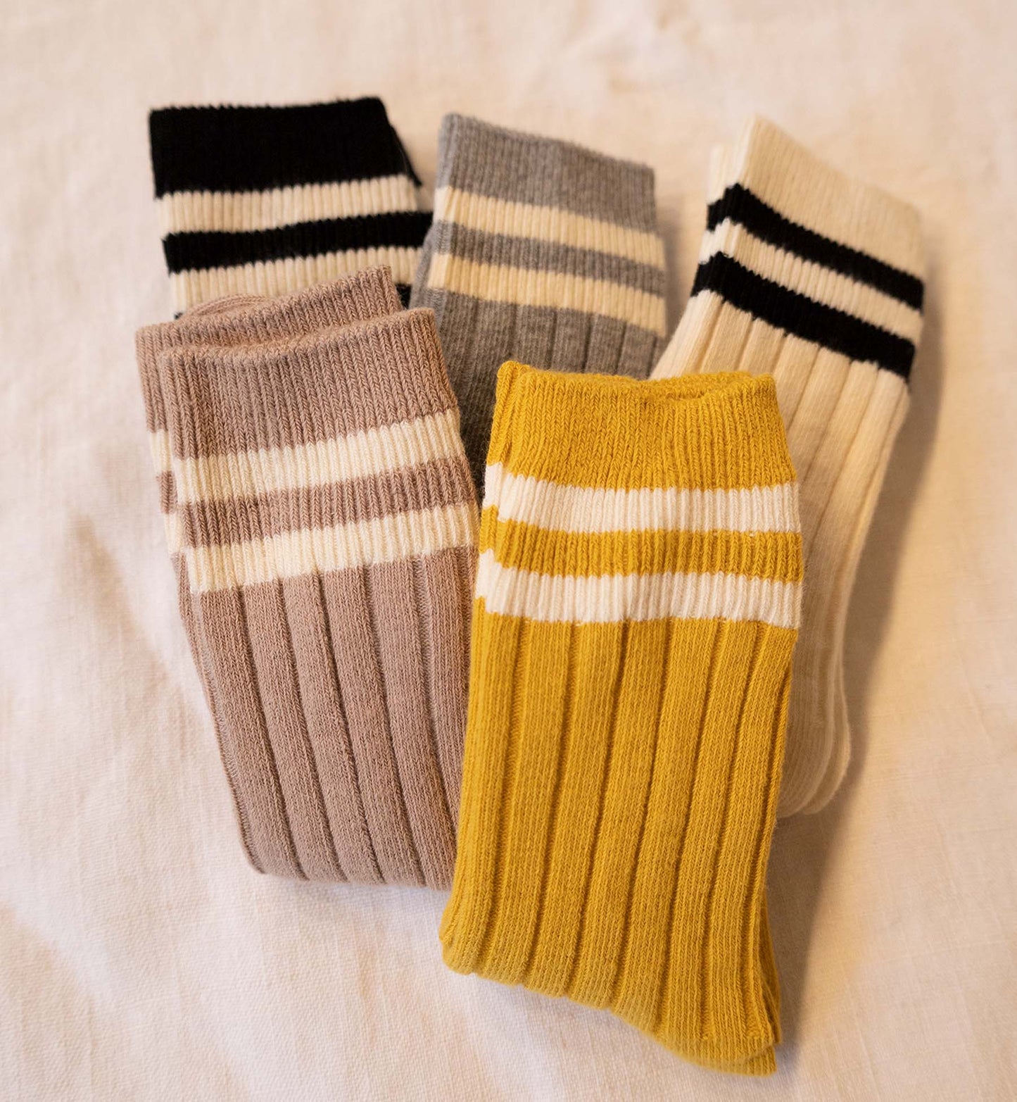 Kids Ribbed Crew Socks