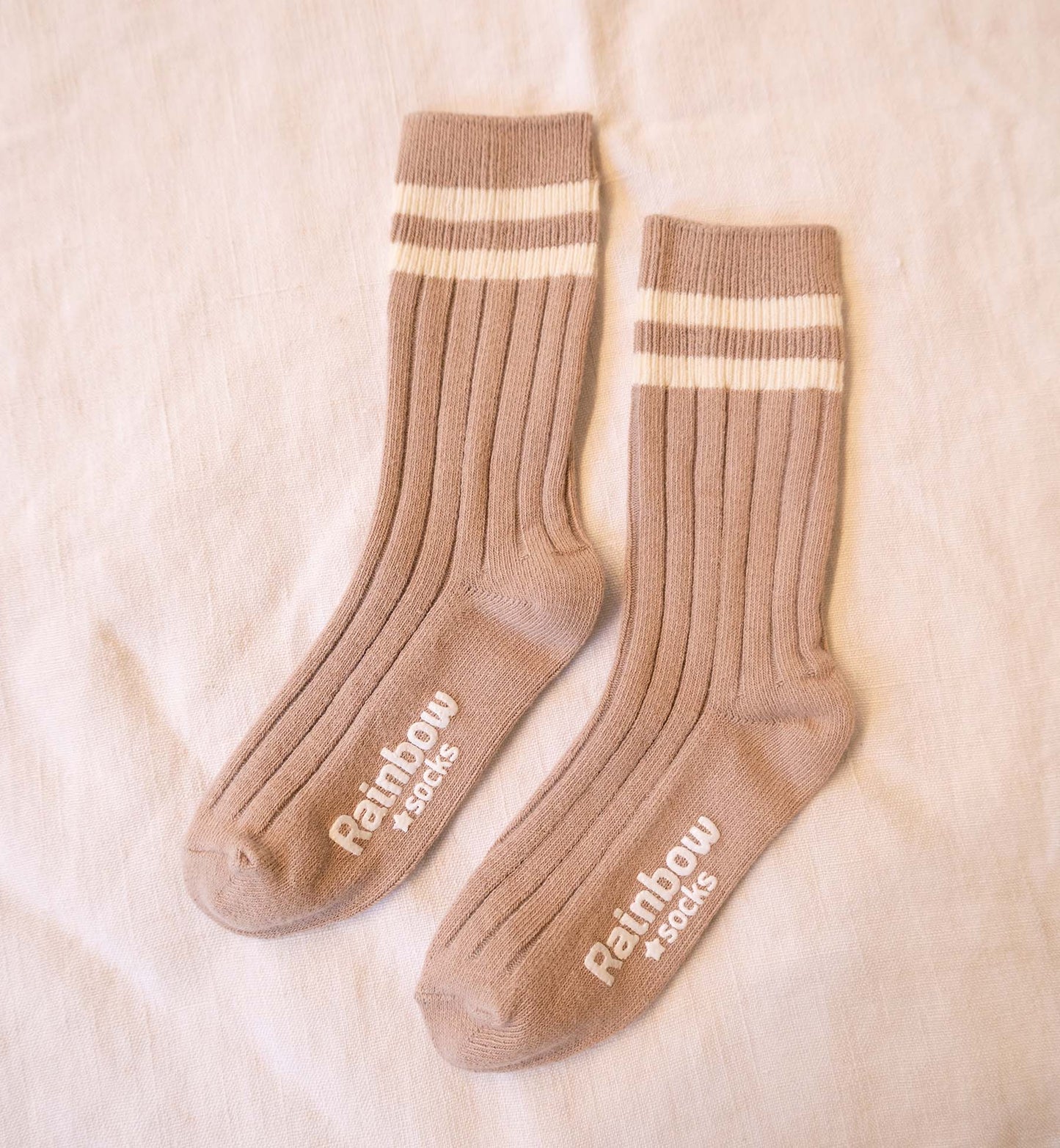 Kids Ribbed Crew Socks