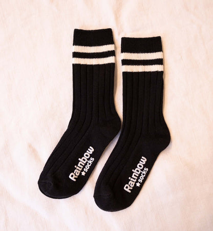 Kids Ribbed Crew Socks