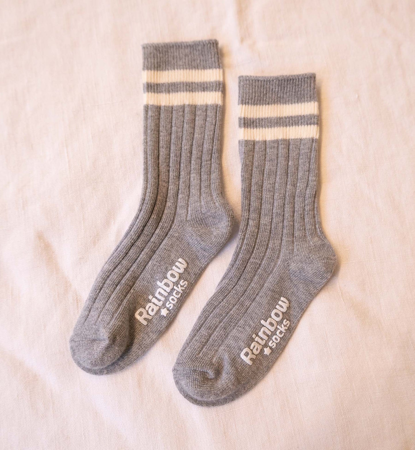 Kids Ribbed Crew Socks