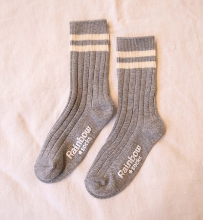 Kids Ribbed Crew Socks