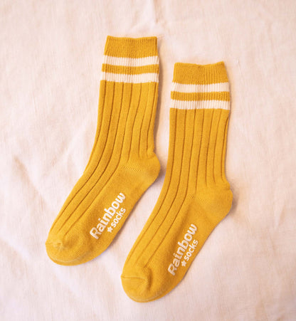 Kids Ribbed Crew Socks