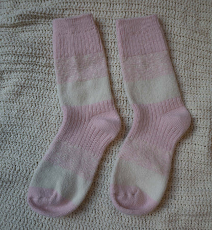 Chunky Stripe Wool Socks