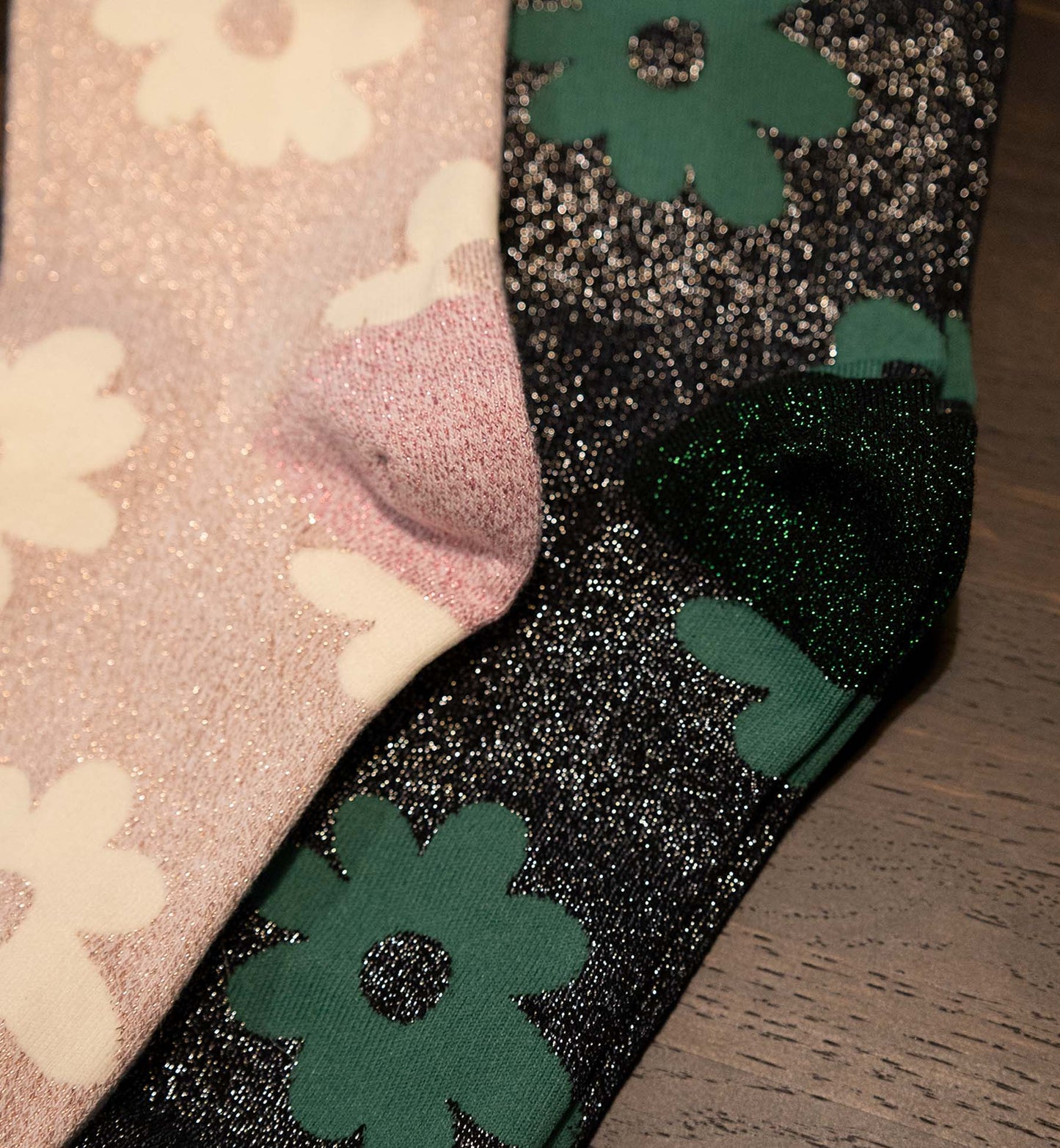 Flower Sparkle Socks