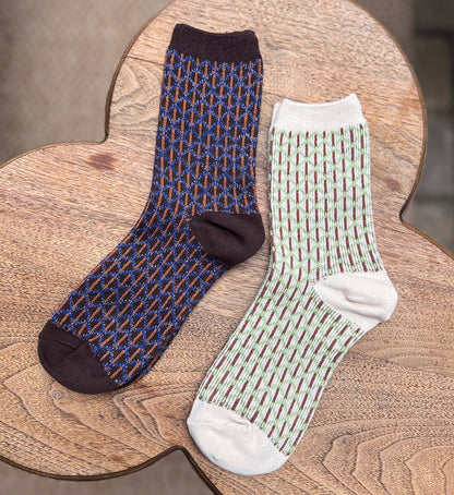 Diamond Pattern Socks