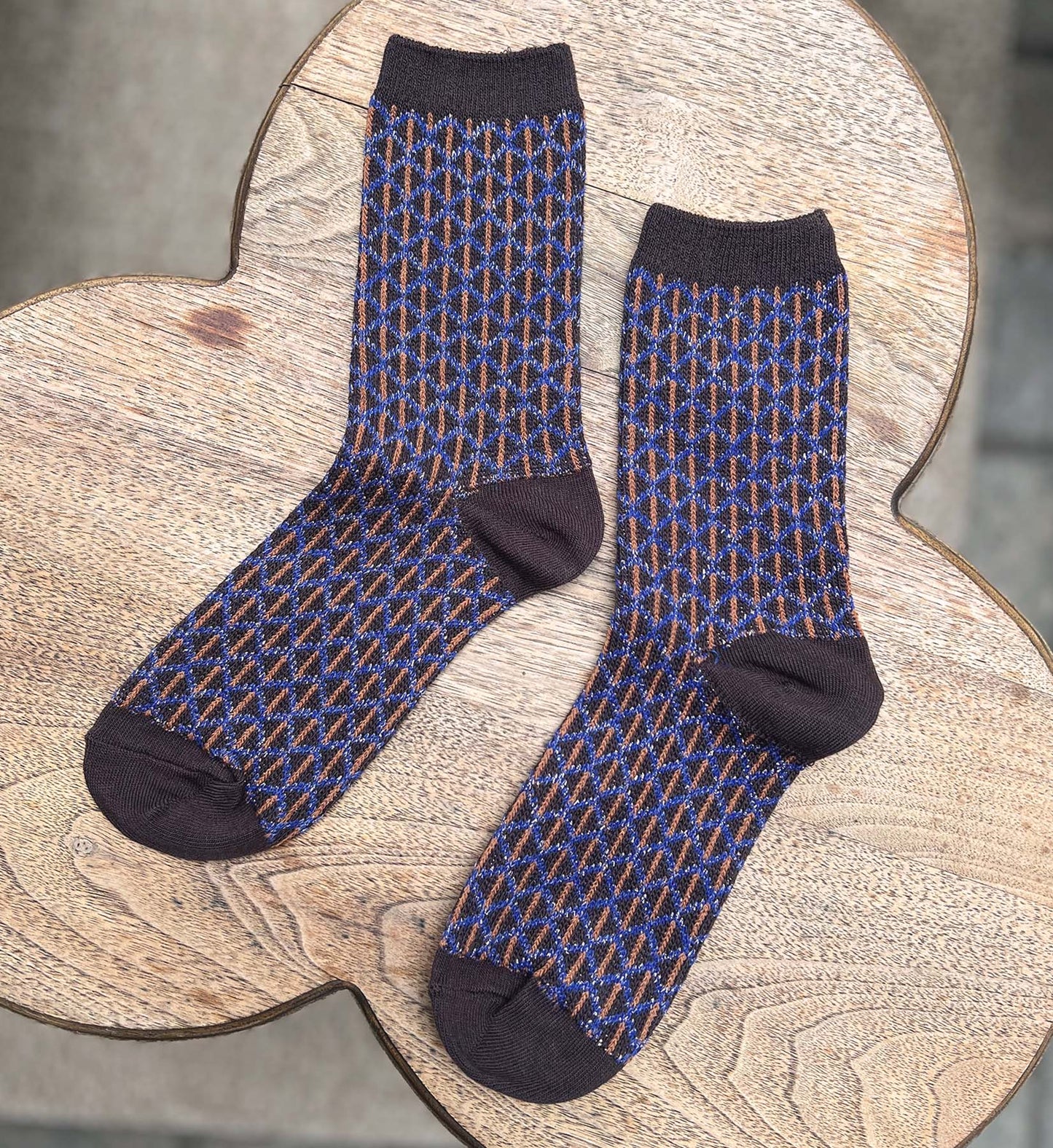 Diamond Pattern Socks