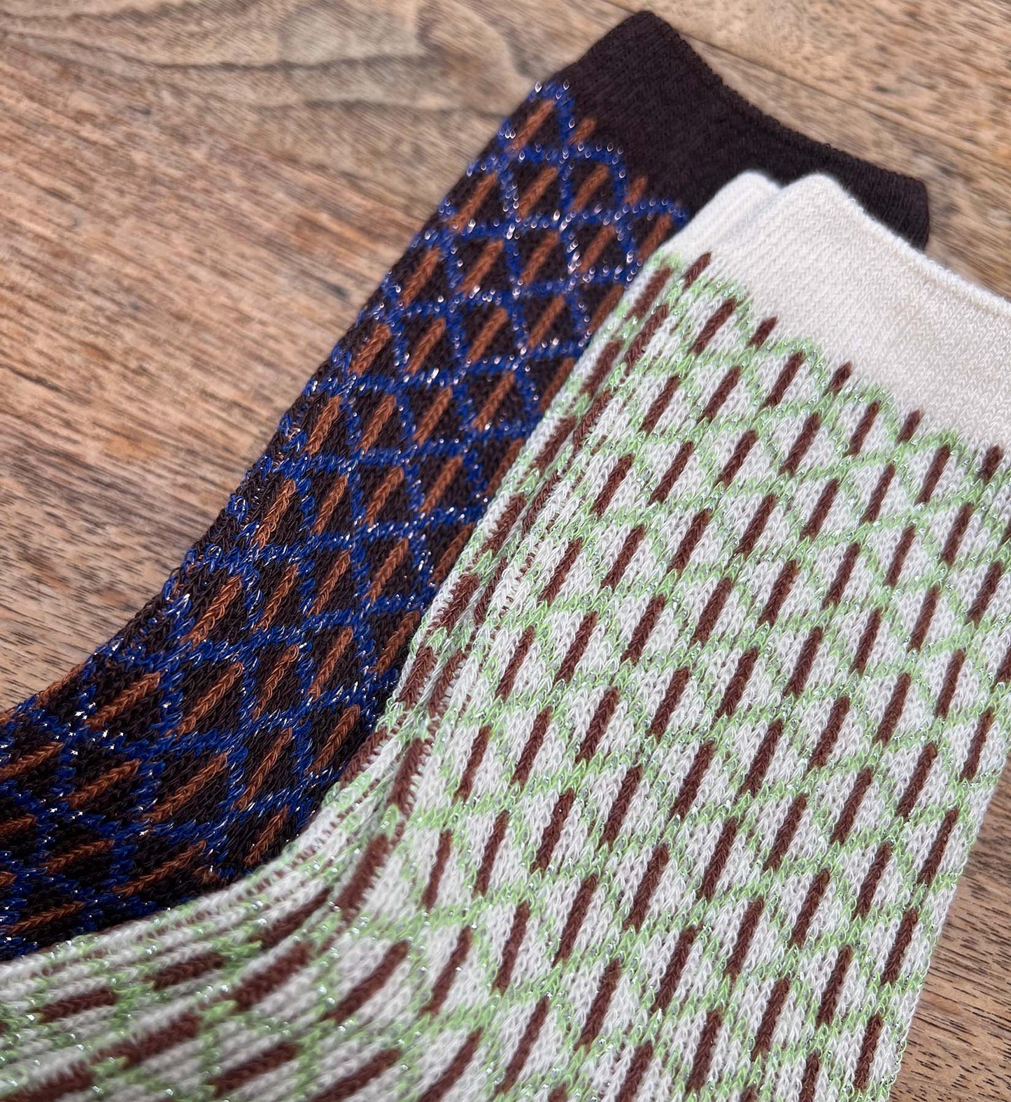 Diamond Pattern Socks