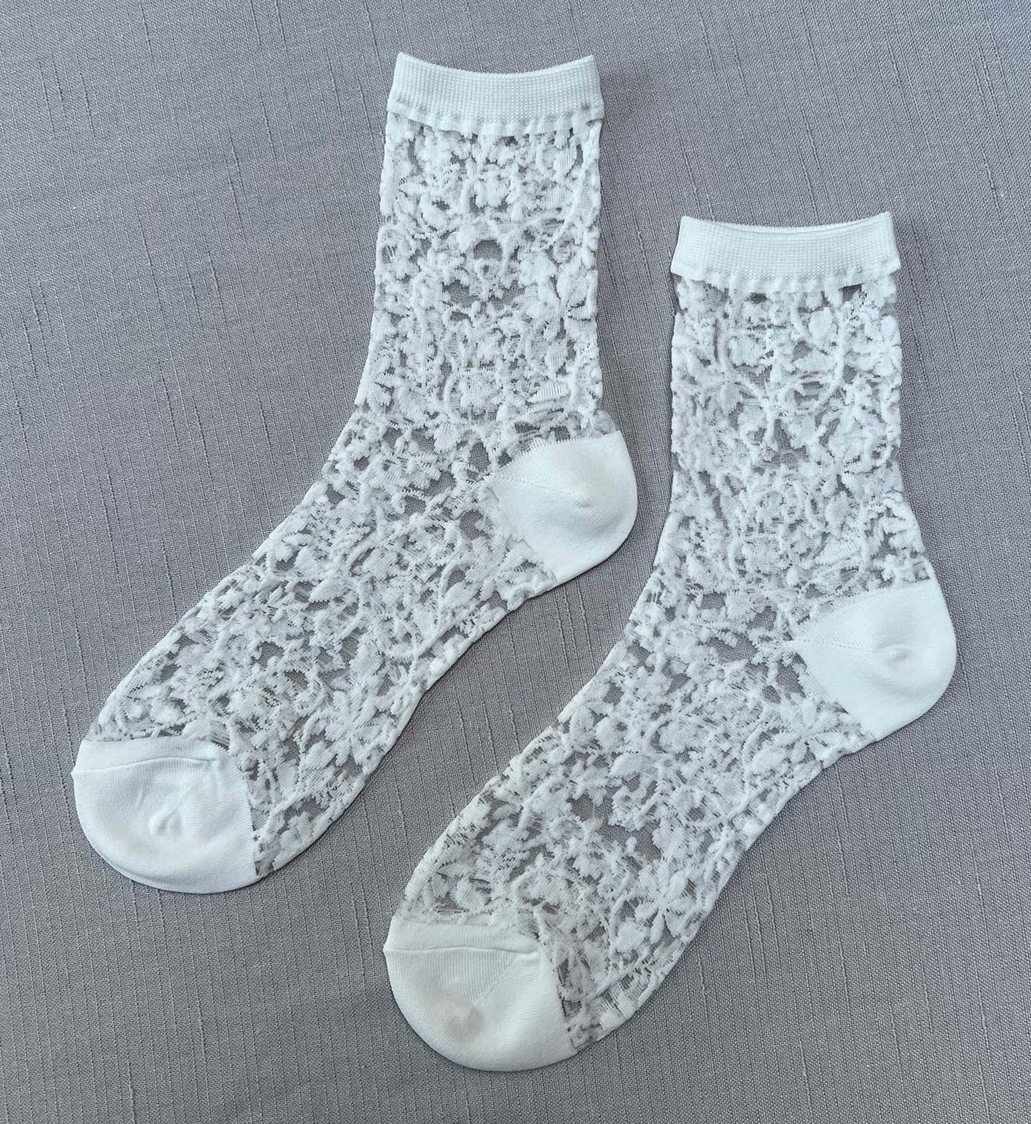 Floral Sheer Socks