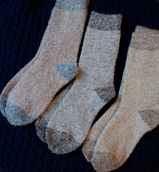 Boucle Wool Socks