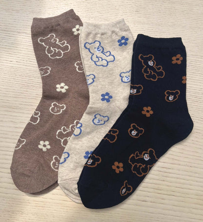 Bear Pattern Socks