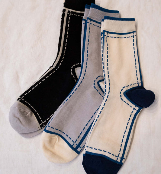 Men's Stitch Design Socks