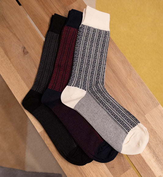 Men's Patterned Over-the-Calf Socks