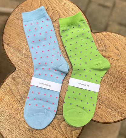 Polka Dot Socks 2-Pair Bundle Set