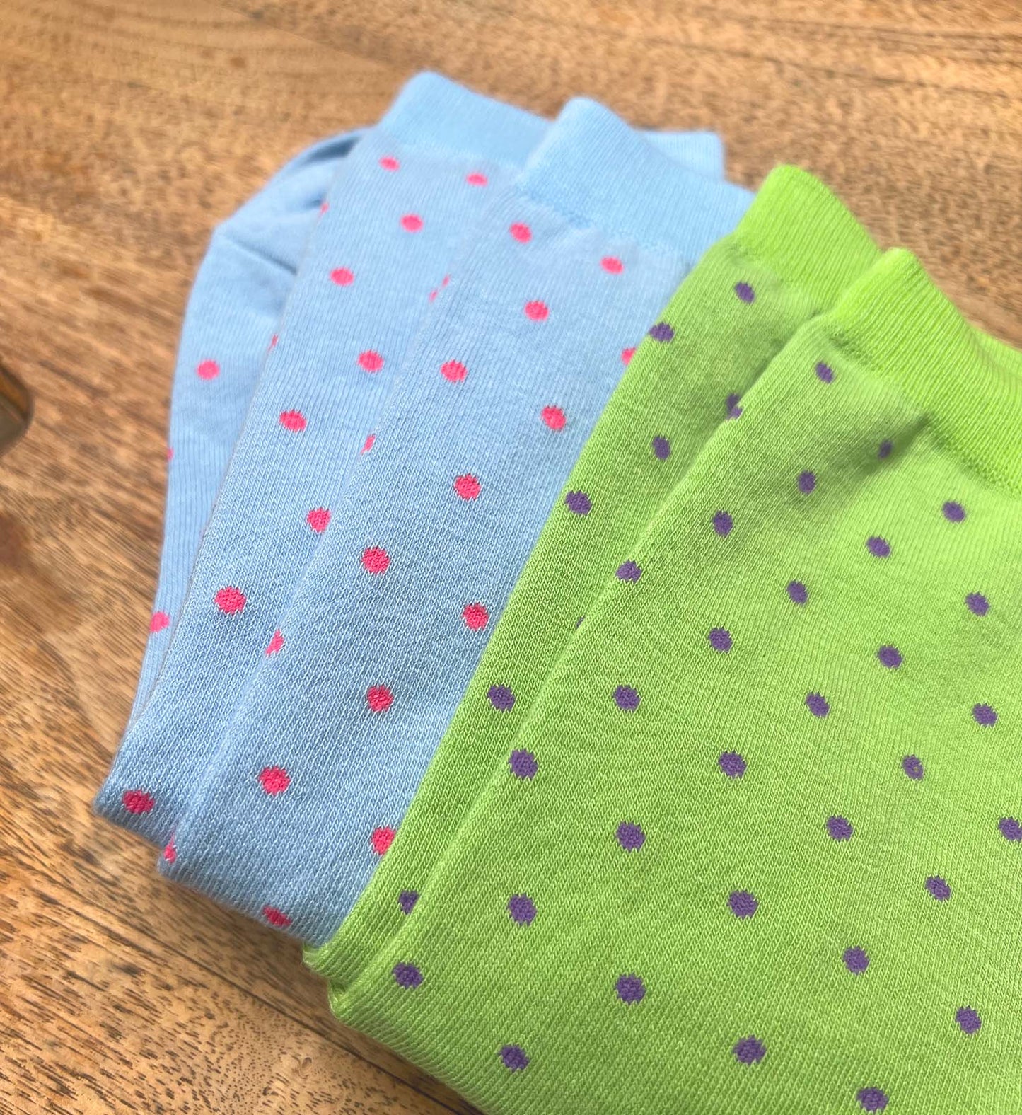 Polka Dot Socks 2-Pair Bundle Set