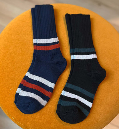 Ribbed Old School Crew Socks