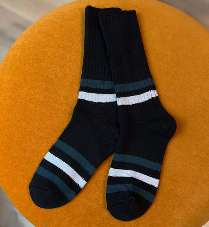 Ribbed Old School Crew Socks