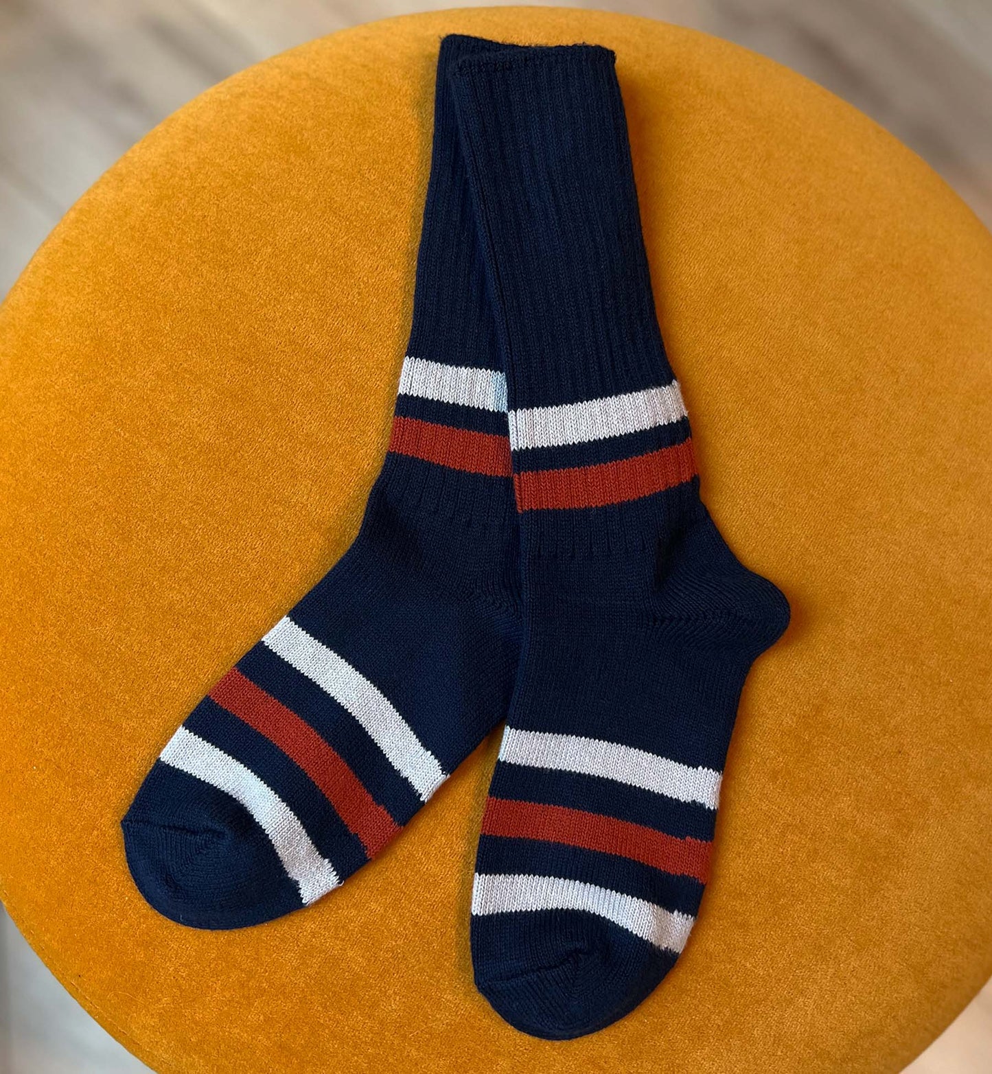 Ribbed Old School Crew Socks