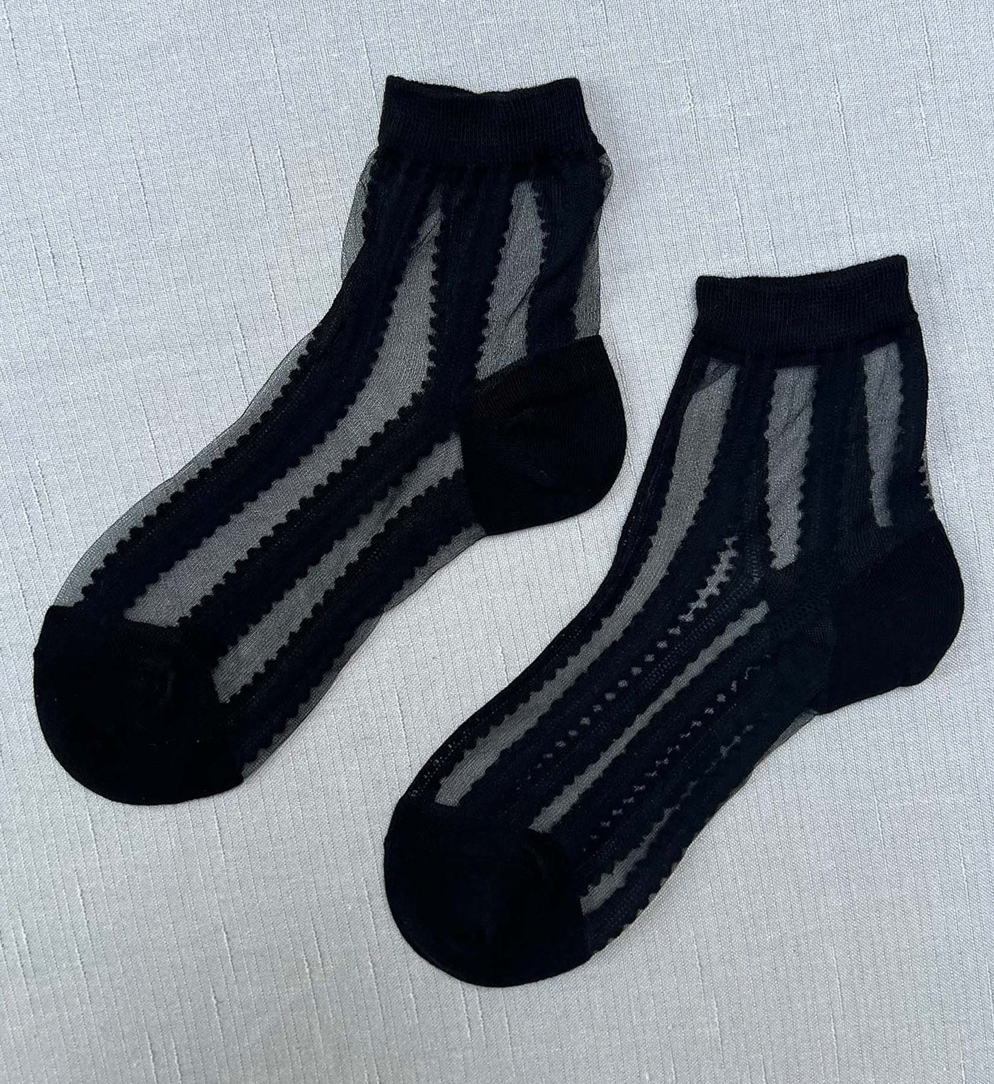 Black Sheer Ankle Socks