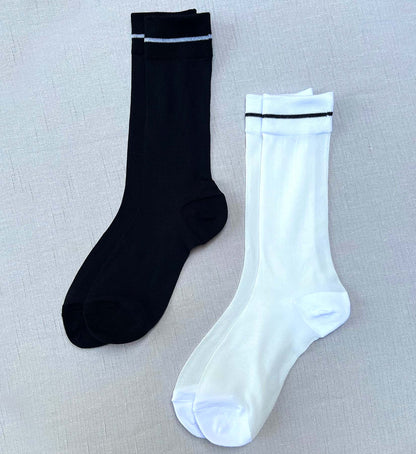 Sheer Crew Socks