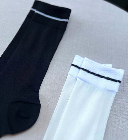 Sheer Crew Socks