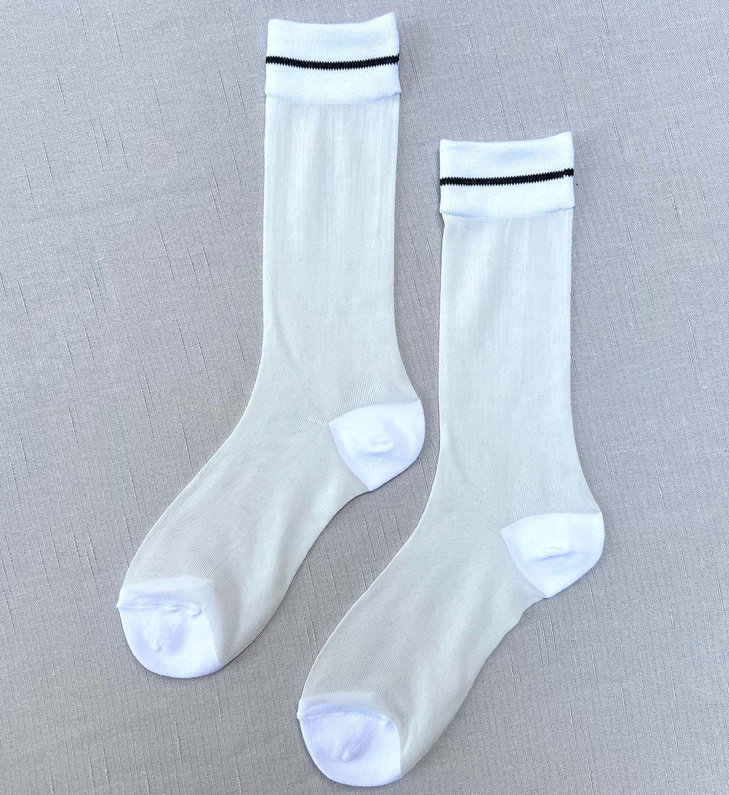 Sheer Crew Socks