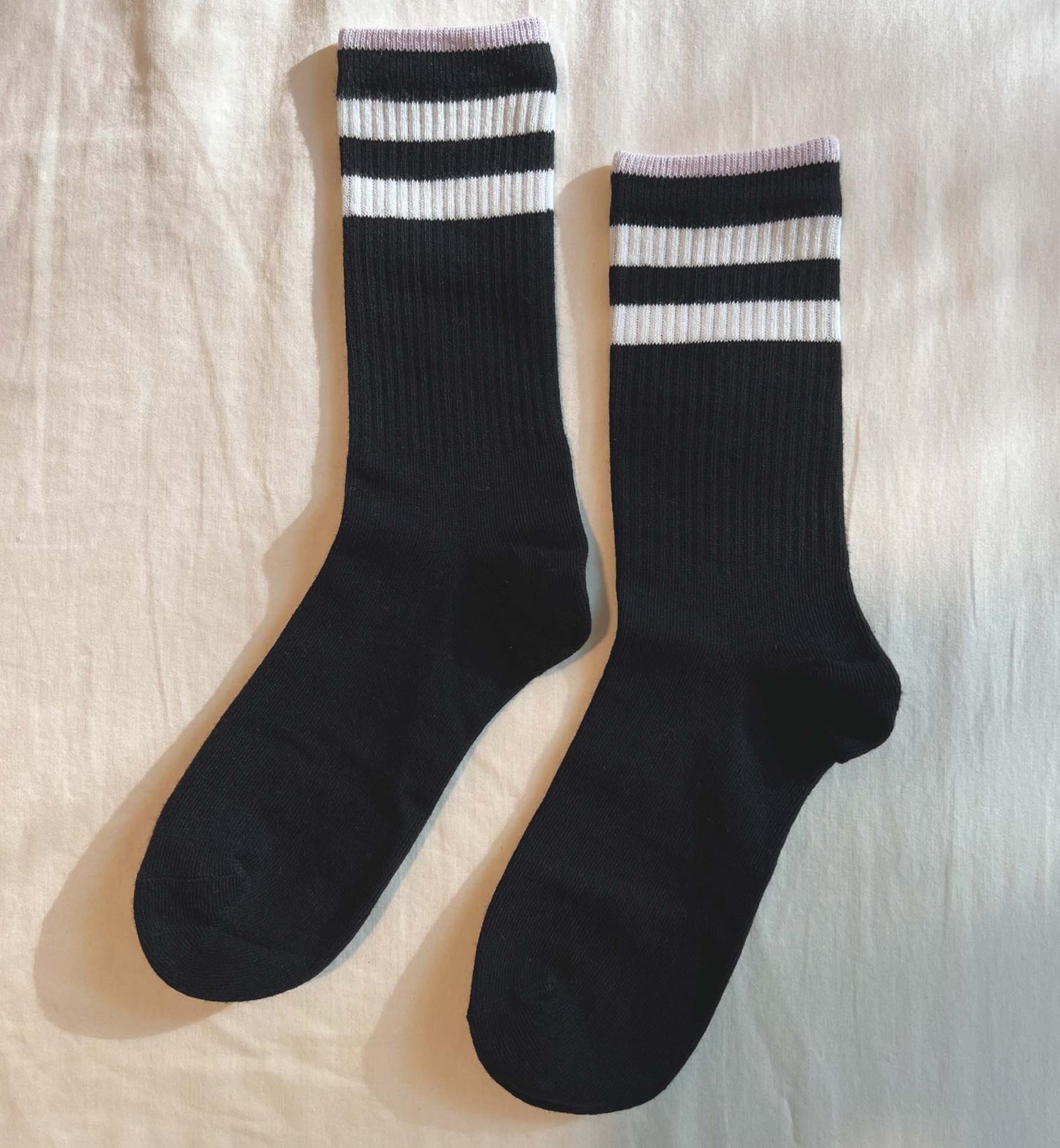 Stripped Ribbed Athletic Socks