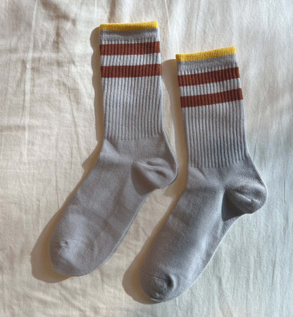 Stripped Ribbed Athletic Socks