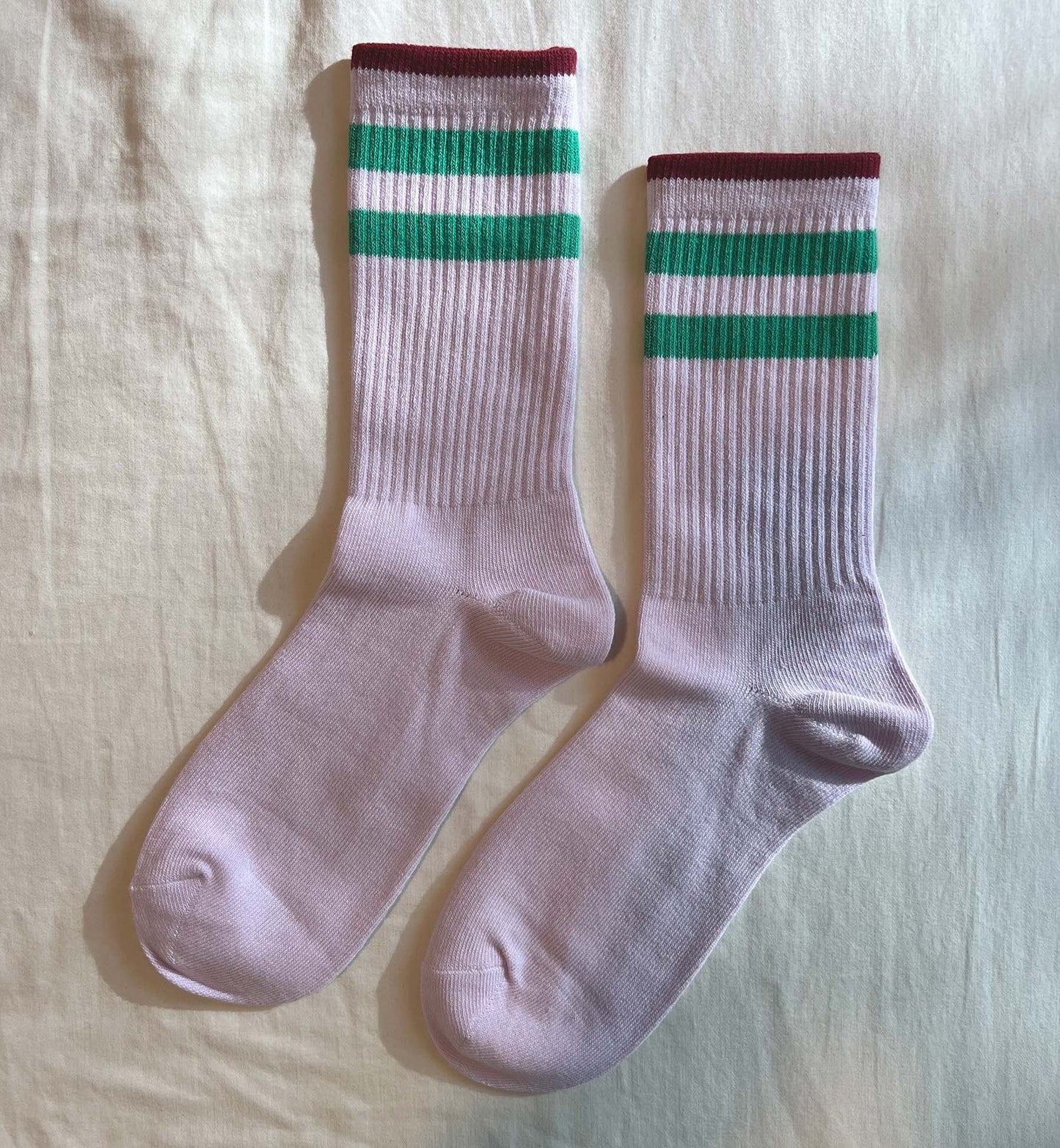 Stripped Ribbed Athletic Socks