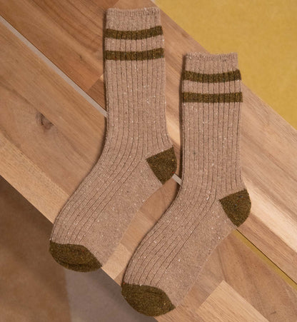 Two-Tone Confetti Wool Socks